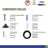 Nebulizzatore anti-zanzare Kit Geyser Essential - 4 L con tubi, spruzzatori, insetticida e disabituante