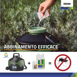 Nebulizzatore anti-zanzare Kit Geyser Essential - 4 L con tubi, spruzzatori, insetticida e disabituante