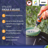 Nebulizzatore anti-zanzare Kit Geyser Essential - 4 L con tubi, spruzzatori, insetticida e disabituante