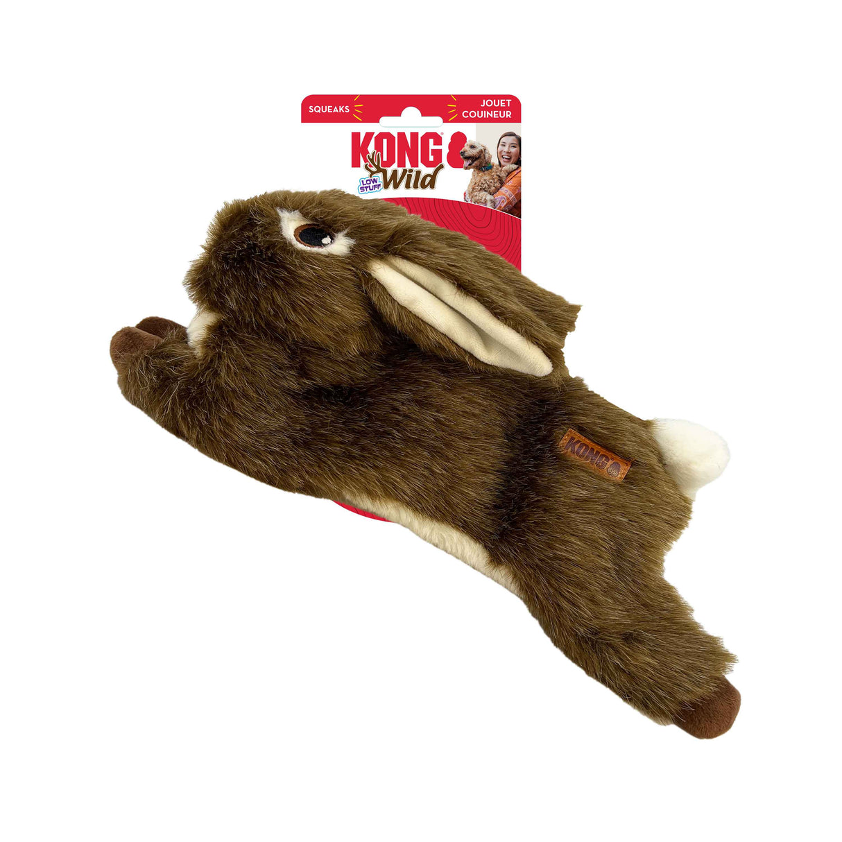 KONG Gioco per cani Wild low stuff Coniglio - M