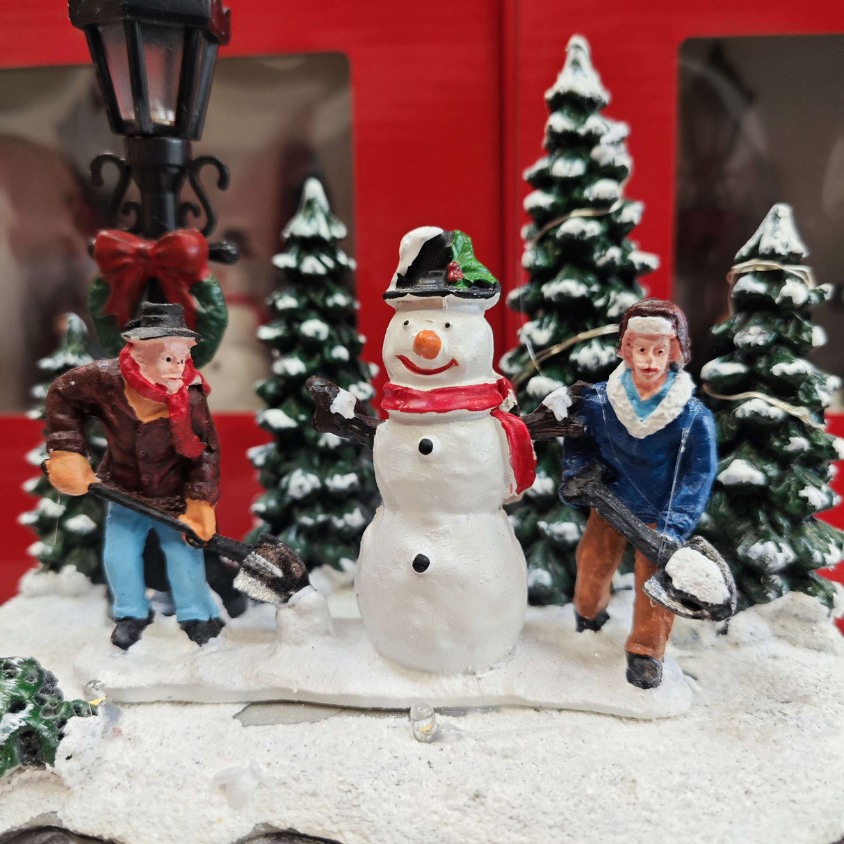 Scena Pupazzo di Neve con 14 Led per paesaggio invernale