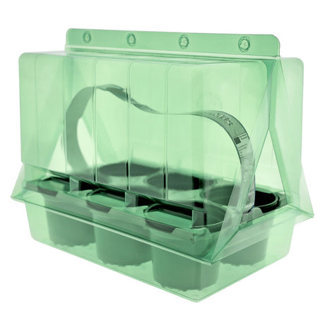 Pacco per ordine postale per un vassoio per piante Desch 36200 (275x180x75mm) per 6 vasi rotondi da 9 cm - Confezione da 125 pz