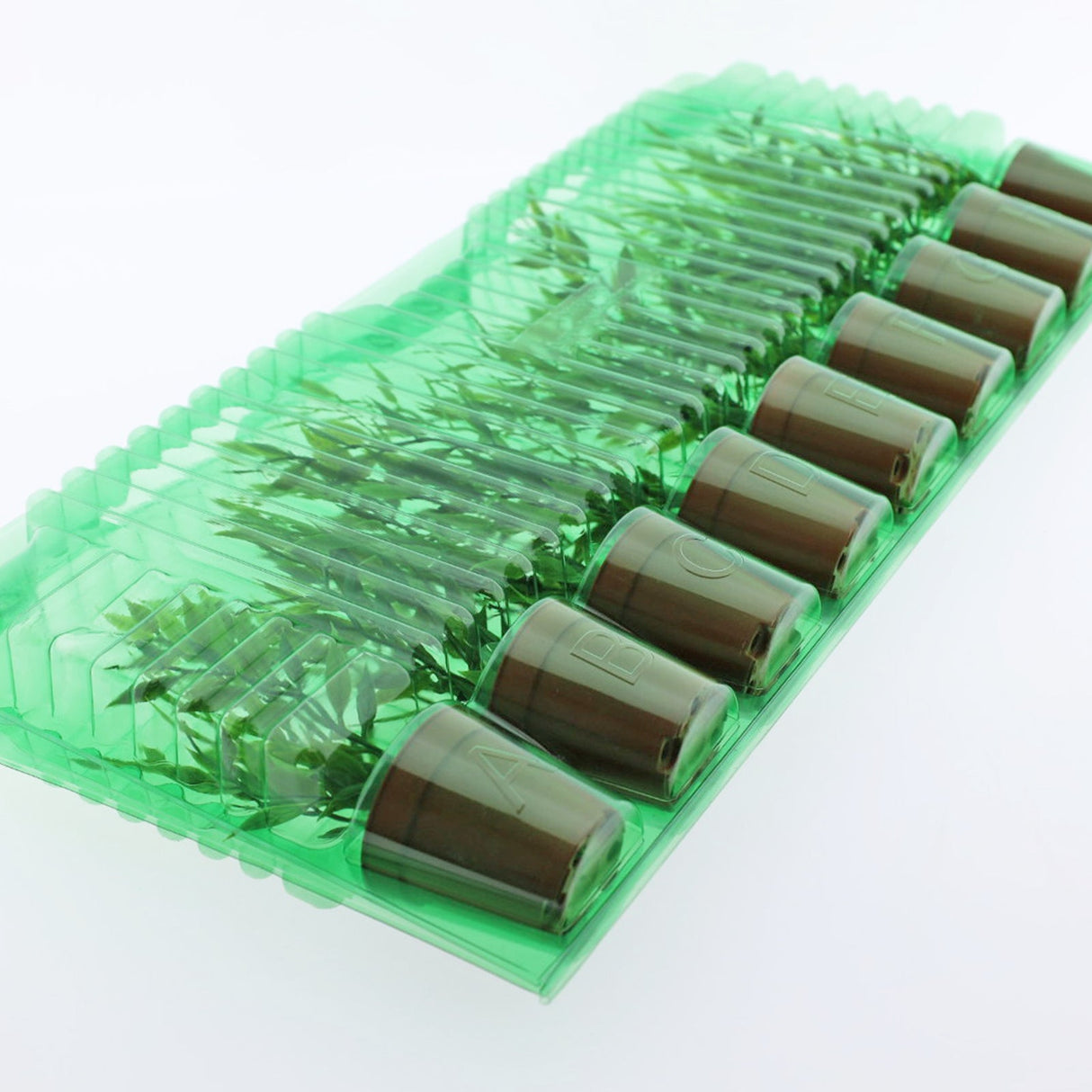 Pacco per ordine per 9 vasi o contenitori ø55x55mm (conico).