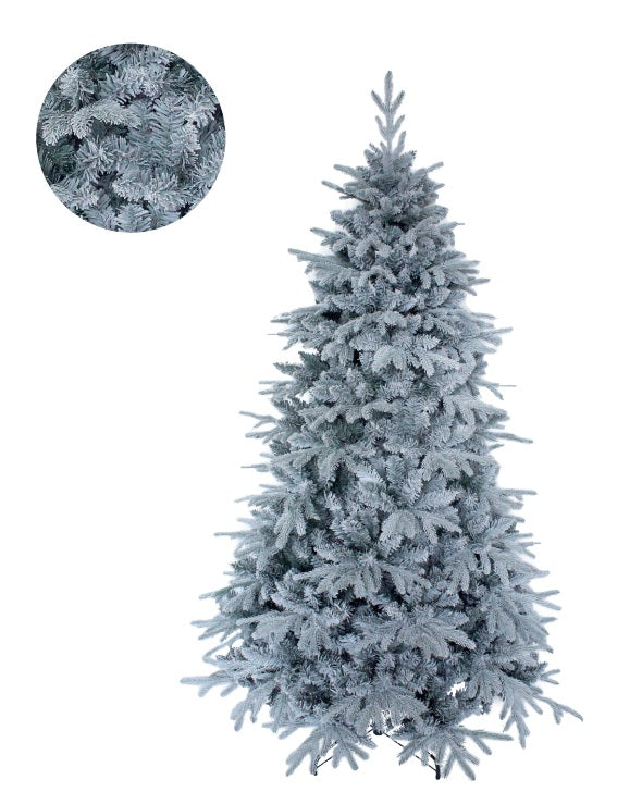 Albero di Natale Innevato Rodella pvc e base in metallo - 2 misure