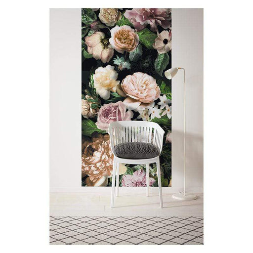Carta da parati con decorazioni floreali Victoria Black Panel cm.100x250h. Komar
