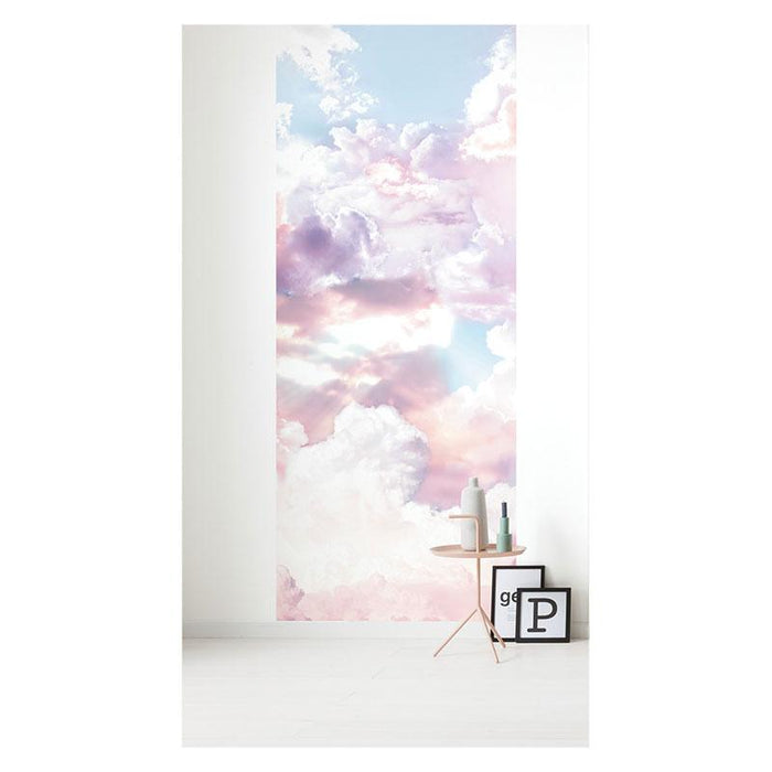Carta da parati con nuvole rosa Clouds Panel cm.100x250h. Komar