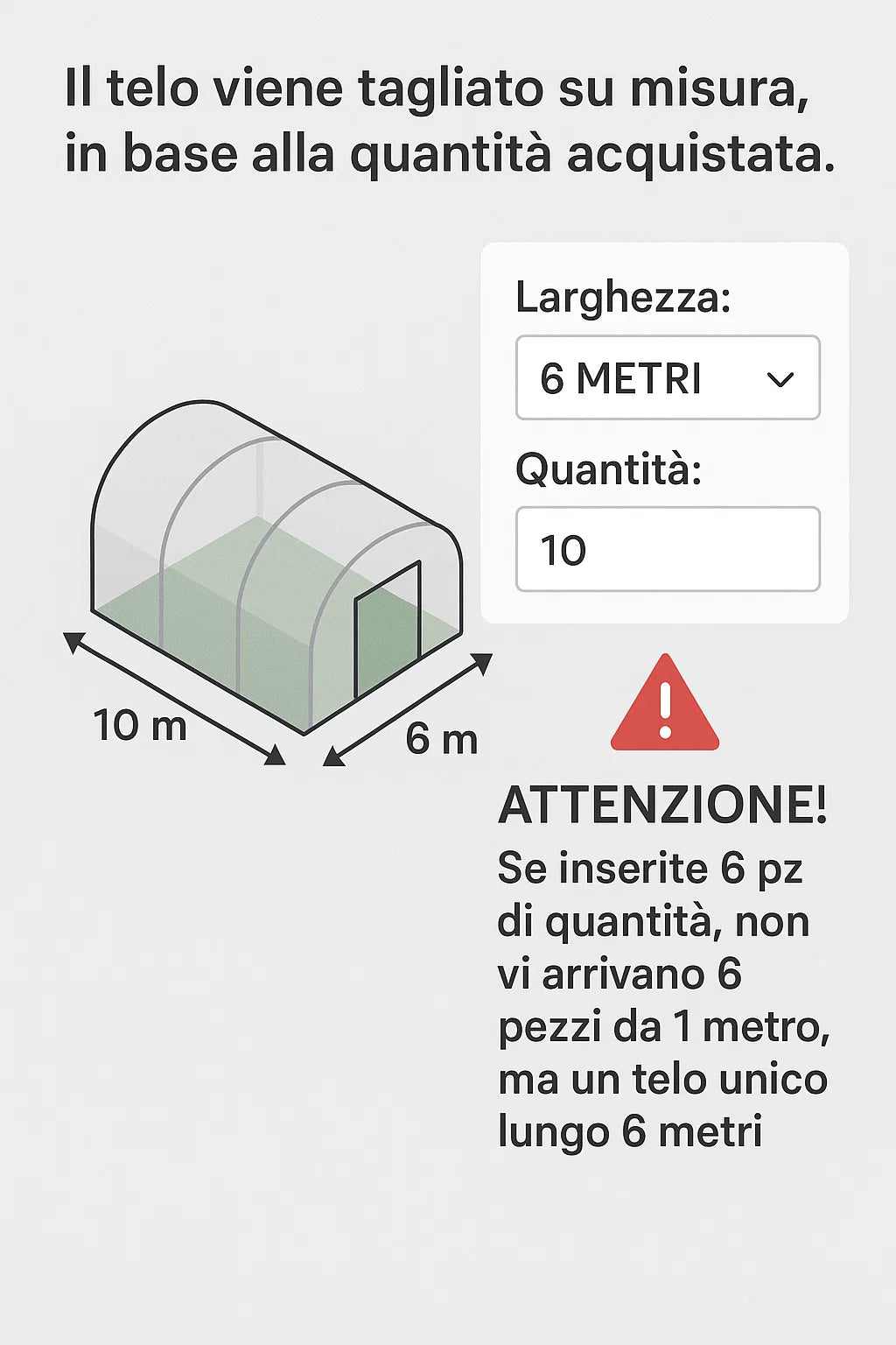 Telo serra telone nylon polietilene lunga durata - Vendita al metro lineare