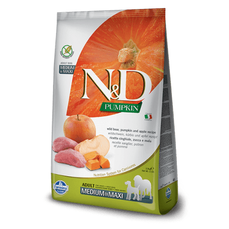 N&D Farmina Pumpkin Adult Medium / Maxi al Cinghiale, Mela - 12 kg N&D Farmina