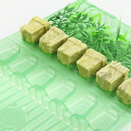 Pacco per ordine postale per 6 tappi 36x36x45mm (cubetti di Rockwool per coltivazione idroponica e Eazy Plugs) - Confezione da 200 pz