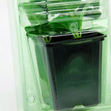 Pacco per ordine per corrispondenza contenente 1 pianta in un vaso di 9x9x10 cm.