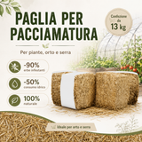 Paglia per pacciamatura piante orto e serra - 13 kg
