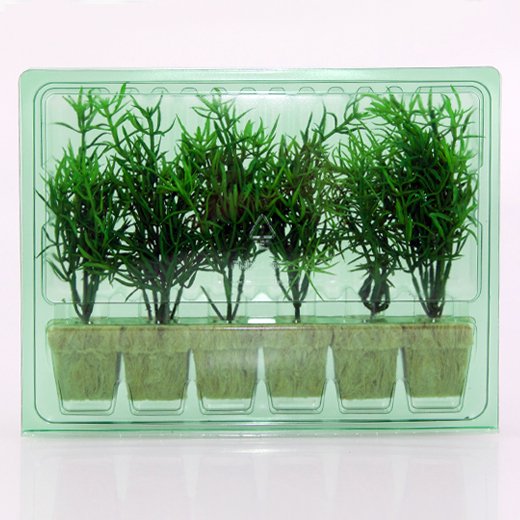 Pacco per ordine postale per 6 tappi 36x36x45mm (cubetti di Rockwool per coltivazione idroponica e Eazy Plugs).