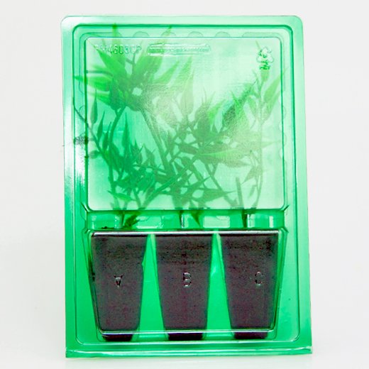 Pacco per ordine postale per 3 tappi 4x4x6cm (conico).