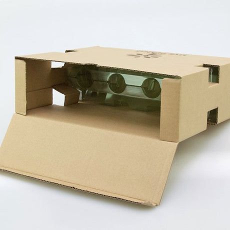 Pacco per ordinazione postale per 3 piante in vasi quadrati 9x9x10 cm - Confezione da 250 pz