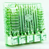 Pacco per ordine postale di 10 tappi 38x38x45mm (cubetti di Rockwool per la coltivazione idroponica).