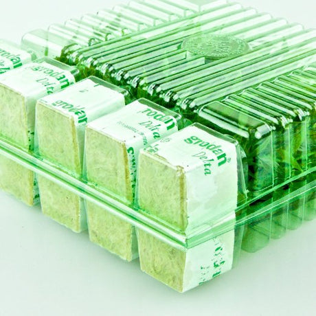 Pacco per ordine postale di 10 tappi 38x38x45mm (cubetti di Rockwool per la coltivazione idroponica) - Confezione da 250 pz