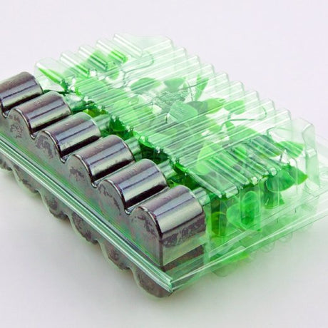 Pacco per ordine postale di 12 tappi (2x6) ø30x35mm - Confezione da 350 pz
