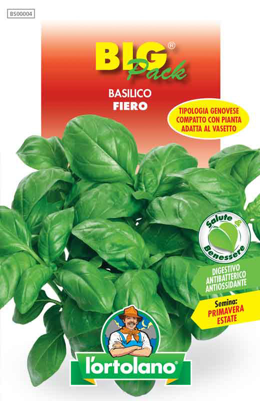 Semi Basilico Fiero Big Pack L’Ortolano