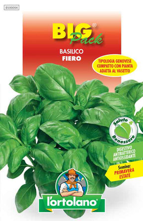 Semi Basilico Fiero Big Pack L’Ortolano