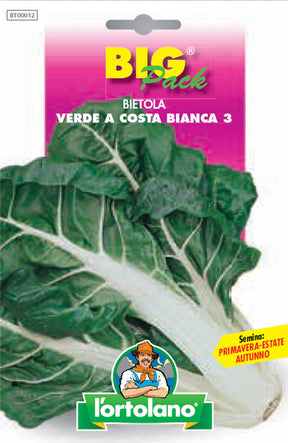 Semi Bietola Verde A Costa Bianca 3 L'Ortolano