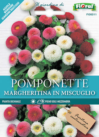 Semi Margheritina Pomponette In Miscuglio L'Ortolano