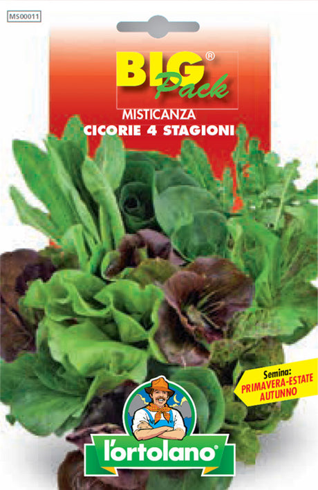 Semi Misticanza Cicorie 4 Stagioni L'Ortolano