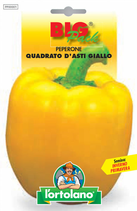 Semi Peperone Quadrato D’asti Giallo L'Ortolano