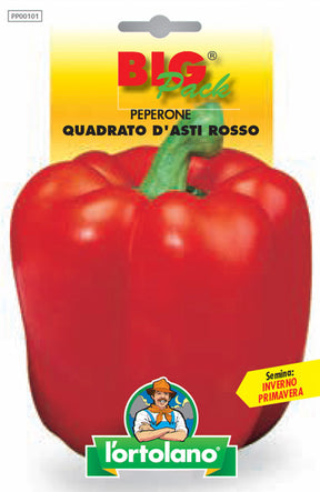 Semi Peperone Quadrato D’asti Rosso L'Ortolano