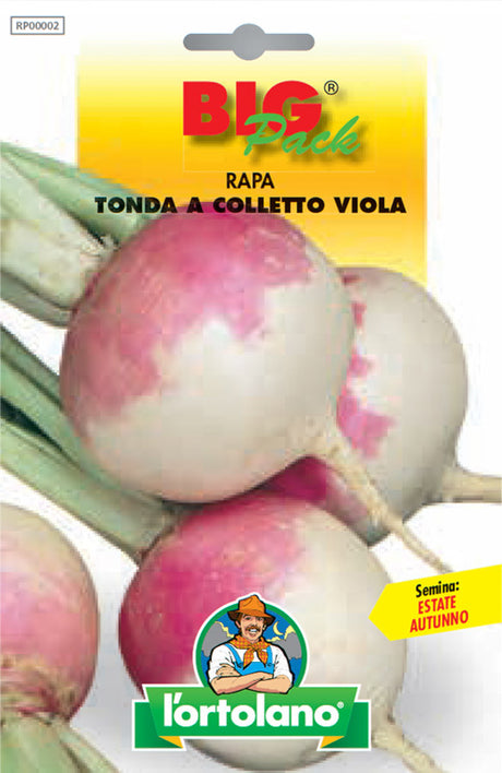 Semi Rapa Tonda A Colletto Viola L'Ortolano