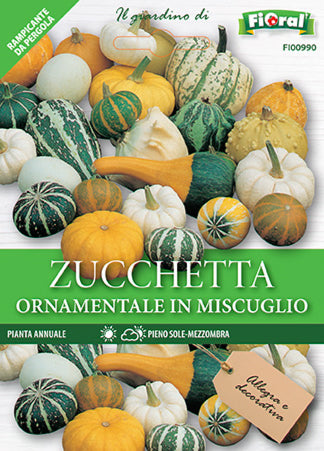 Semi Zucchetta Ornamentale In Miscuglio Fioral