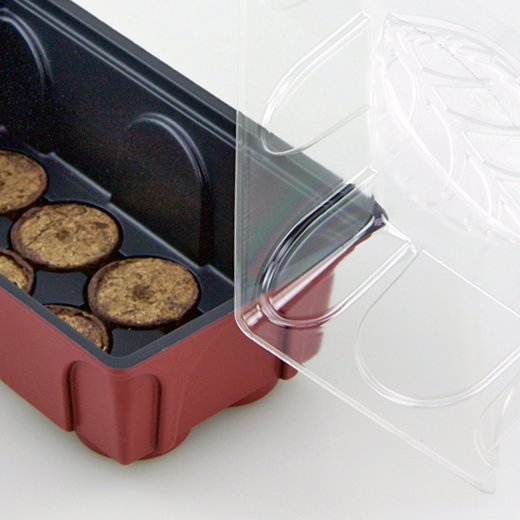 Coperchio per il kit di avviamento semi per contenere 8 tavolette Jiffy o di cocco.