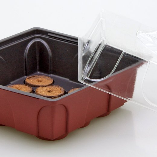 Coperchio per il kit di avviamento semi per contenere 12 tablet Jiffy o di cocco.