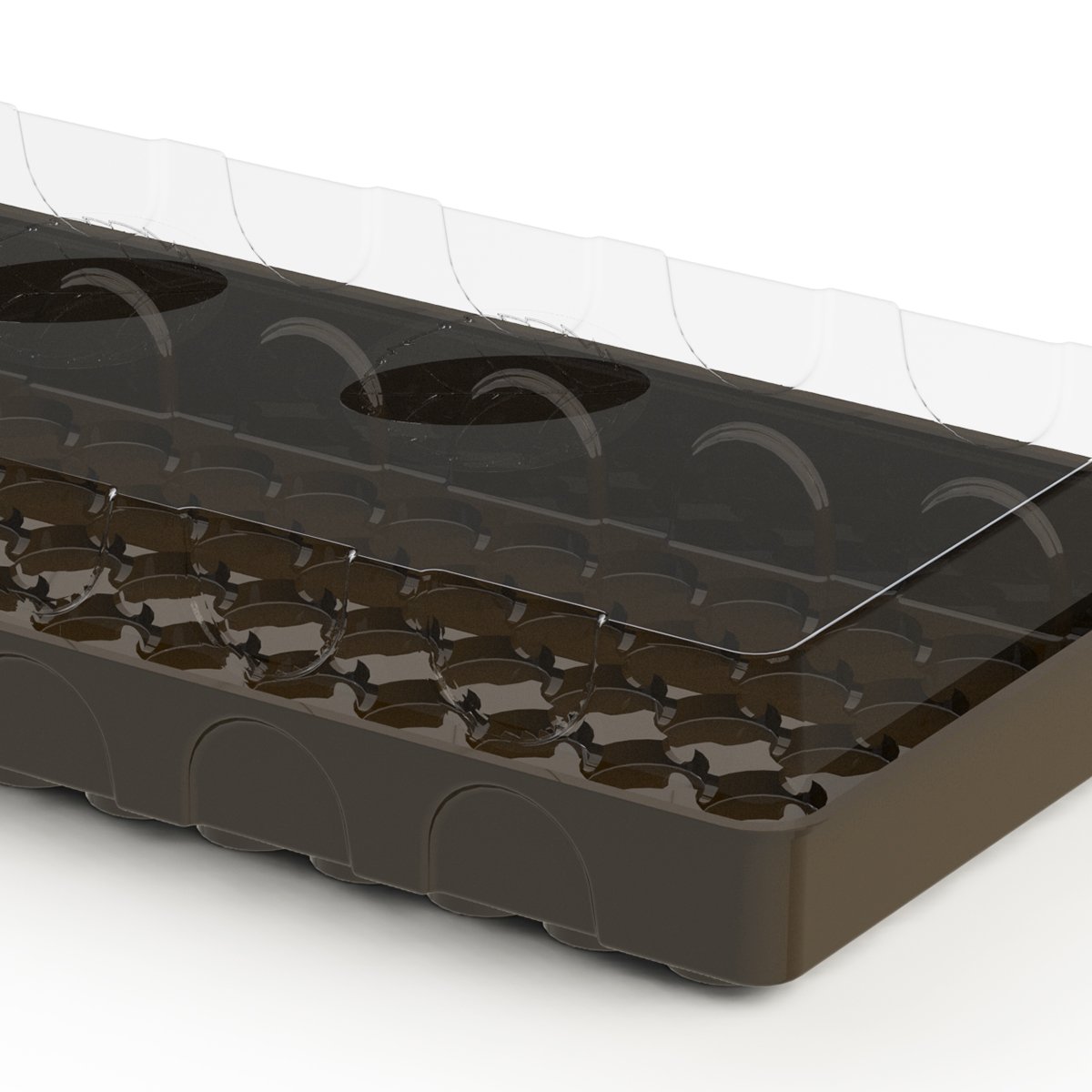 Base del kit di avviamento per semi per contenere 72 tablet Jiffy o coco.