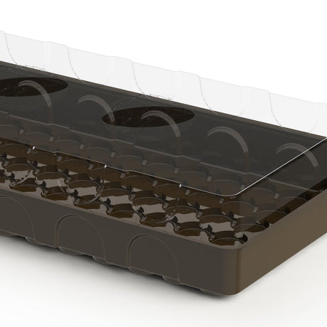 Base del kit di avviamento per semi per contenere 72 tablet Jiffy o coco - Confezione da 100 pz