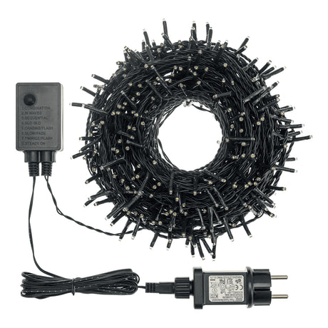 Lichtketting 360 Mini Led - Warm Wit - 220 V - Met Lichtspel - Groene Kabel - 25,7 m - XmasKing