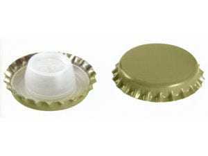 200 Tappi Corona Gigante con sottotappo Bidul alto - mm. 29 - colore oro Millstore.it