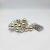 Decorative light chain 20 LEDs - Light Gold Balls var.2 - Cold Light