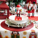 Vacchetti Calendario Natalizio decorativo in legno con schiaccianoci rosso/pupazzo di neve cm.7.5x17h. (3818638)