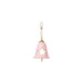 Vacchetti Piccolo Decorazione da appendere in metallo a forma di campana rosa, due dimensioni (3818804)