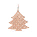 Decorazione natalizia da appendere in metallo dorato albero/stella/cuore traforato cm.11h | OlimpiaHome.