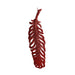 Koopman Foglia Decorazione natalizia da appendere rosso glitterato vari modelli cm.16h (3818837)