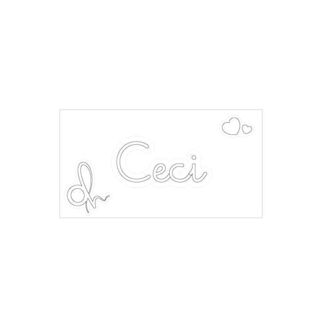 OH Organizer Bianco Etichetta adesiva  con scritta Ceci cm.3,5x1,5h. (3818842)