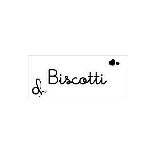 Etichetta adesiva con scritta Biscotti cm.6x1,5h. | OlimpiaHome. (3818853)