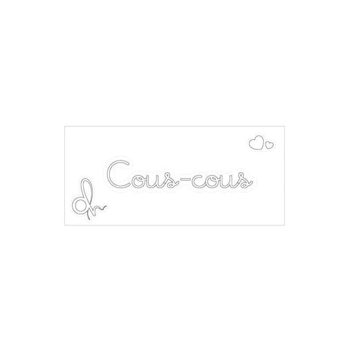 OH Organizer Bianco Etichetta adesiva con scritta Cous-Cous cm.7x1,5h. (3818866)