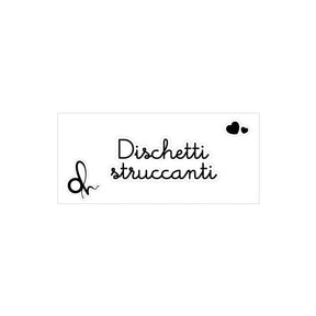 Etichetta adesiva con scritta Dischetti struccanti cm.5,5x2h. | OlimpiaHome. (3818871)