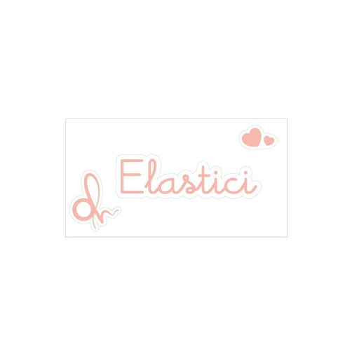 OH Organizer rosa Etichetta adesiva con scritta Elastici cm.4,5x1h. (3818873)