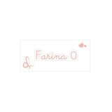 OH Organizer Rosa Etichetta adesiva con scritta Farina 0 cm.6x1,5h. (3818881)