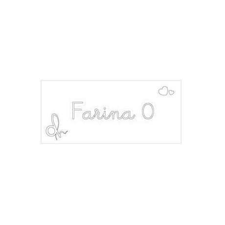 OH Organizer Bianco Etichetta adesiva con scritta Farina 0 cm.6x1,5h. (3818883)