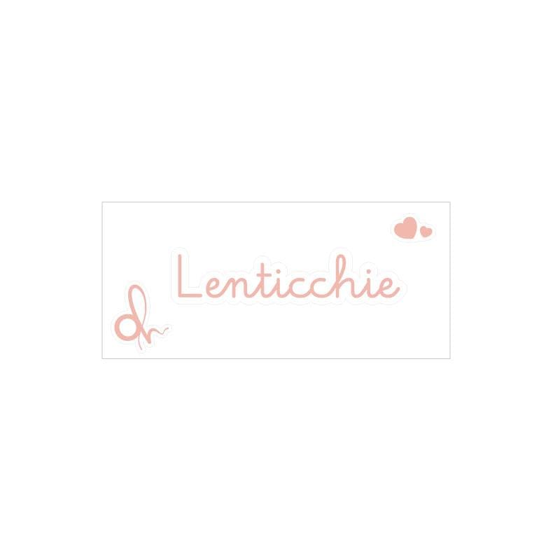 OH Organizer Rosa Etichetta adesiva con scritta Lenticchie cm.6,5x1,5h. (3818902)