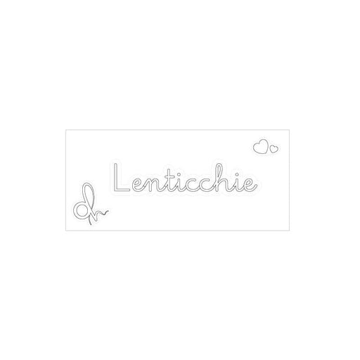 OH Organizer Bianco Etichetta adesiva con scritta Lenticchie cm.6,5x1,5h. (3818904)